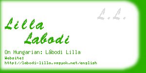 lilla labodi business card